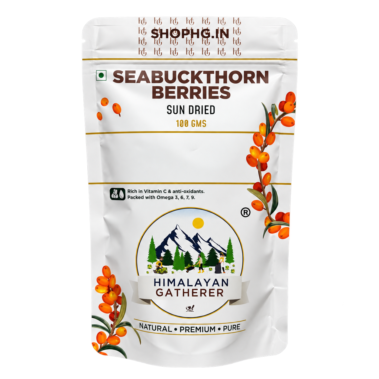 Sun-Dried Sea Buckthorn Berries (Leh Berry) Image